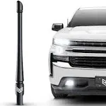 Ronin Factory Truck Antenna for Chevy Silverado & GMC Sierra Accessories (2014+) Anti Theft - Carwash Safe Short Replacement Antenna (8 inch Flexible)