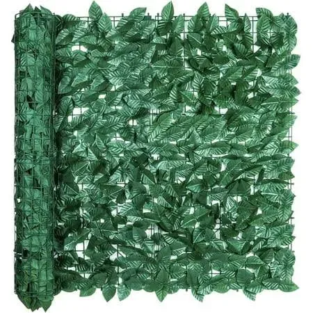 Artificial Ivy Privacy Fence Screen, 39.3 X 118.1 Inch Artificial Ivy Leaf Hedge