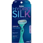 Schick Hydro Silk Sensitive Care Women's Razor - 1 Razor Handle Plus 2 Refill Razor Blades