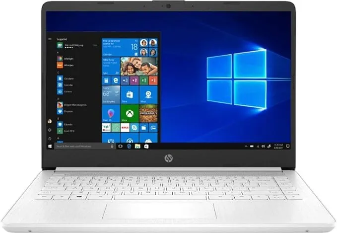 HP 14-dq0002dx 14" HD Laptop Intel Celeron N4020 1.1 GHz up to 2.8 GHz 4GB DDR4-2400 SDRAM 64 GB eMMC Intel UHD Graphics Windows 10 Home, B Grade - 20J08UA