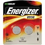 Eveready Battery - Energizer 2032BP2 2032 Lithium Coin 3V Batteries, 2/pk - 2032BP-2