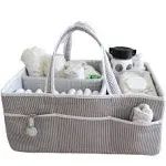 Lily Miles Baby Diaper Caddy - Organizer Tote Bag for Infant Boy or Girl - Baby Shower Basket - Nursery Must Haves - Registry Fa