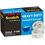 Scotch 3850 Heavy-Duty Packaging Tape, 1.88" x 54.6 yds - 18 pack