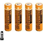 4 Panasonic 550mAh AAA NI-MH Rechargeable Battery 1.2V Cordless Phones Batteries