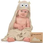 KeaBabies Baby Hooded Towel - Viscose Derived from Bamboo Baby Towel, Toddler Bath Towel, Infant Towels, Large Hooded Towel, Soft Baby Towels with Hood for Girls, Babies, Newborn Boys (Owl)