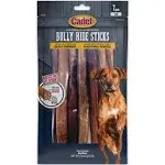 Cadet Bully Hide Sticks for Dogs - All-Natural Bully Stick & Beef Hide Dog Chews - Long Lasting Bully Sticks Alternative Made with 2 Ingredients - Dog Chews for Aggressive Chewers, Large (7 Count) 7 Count