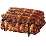 Sorbus Non-Stick Rib Rack - Black