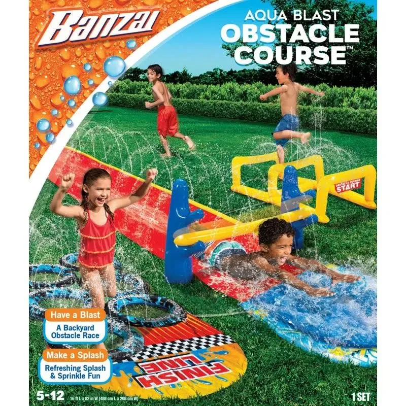 Banzai Aqua Blast Obstacle Course