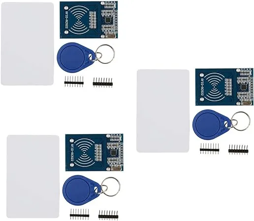 HiLetgo 3pcs RFID Kit - MIFARE RC522 RF IC Card Sensor Module + S50 Blank Card +