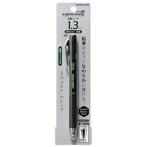 Kokuyo sharp pen pencil sharp TypeM rubber grip 1.3mm green 3 pieces