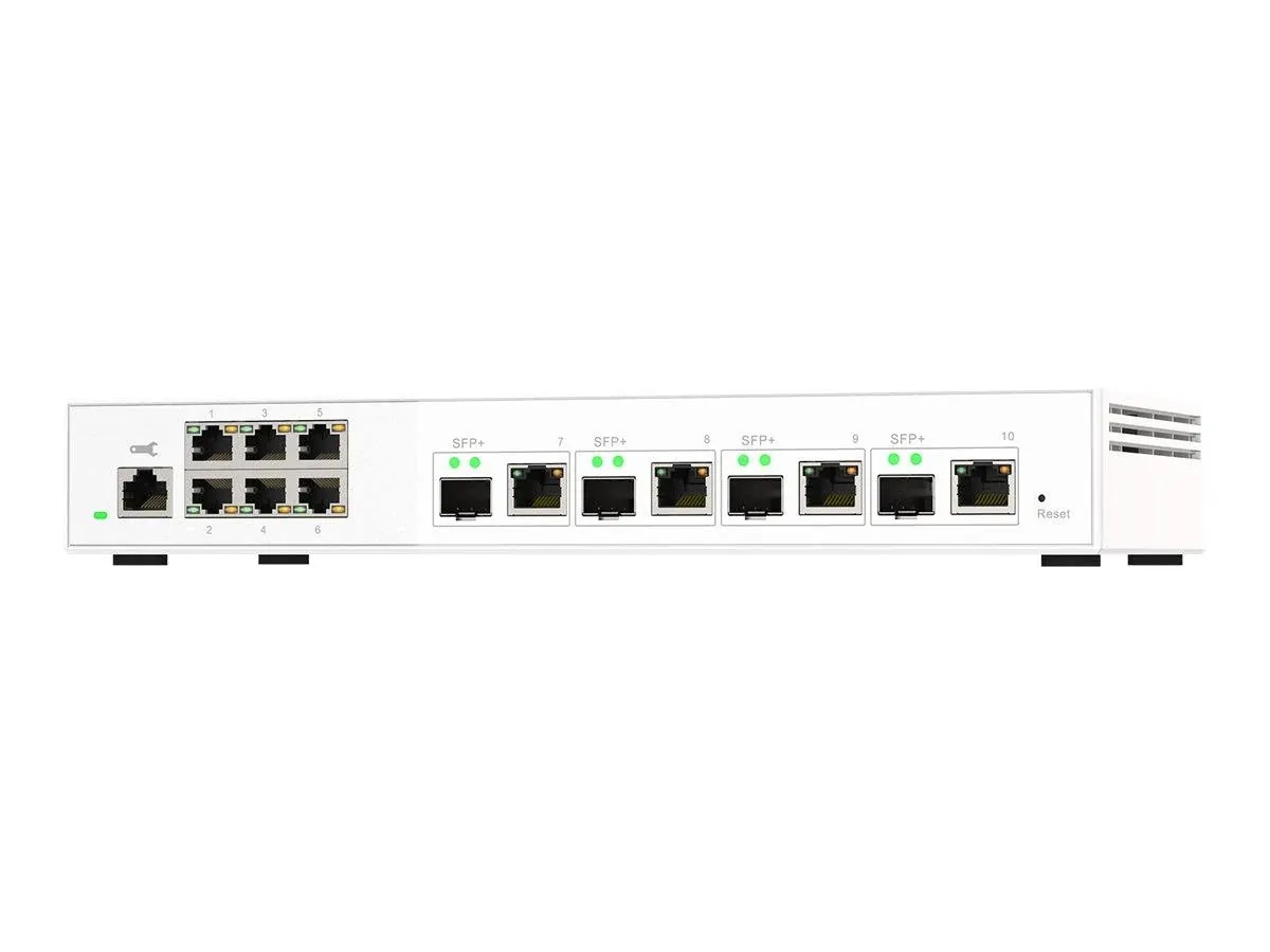 QNAP QSW-M2106-4C 4 Ports 10GbE Combo SFP+/RJ45 6 Ports 2.5GbE Managed Switch