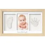 Baby Hand and Footprint Kit - Baby Footprint Kit, Newborn Keepsake Frame, Baby Handprint Kit, Personalized Baby Gifts, Nursery Decor, Baby Shower Gifts for Girls Boys(Ash Wood)