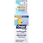 Orajel Baby Cooling Gel for Teething, Non-Medicated, Daytime & Nighttime, Twin Pack - 2 pack, 0.18 oz tubes