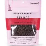 Bocce's Bakery Say Moo Beef & Cheddar Training Treats for Dogs, Wheat-Free Dog Treats, 6 oz Bag