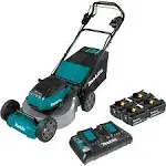 Makita - XML08PT1 - 36V (18V X2) LXT Brushless 21 in. Self-Propelled Commercial Lawn Mower Kit with 4 Batteries (5.0Ah)