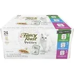 Purina Fancy Feast Petites Wet Cat Food Variety Pack, 1.1 oz Tub