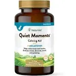 NaturVet Quiet Moments - Calming Aid Plus Melatonin (60 Tabs)