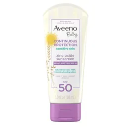 Aveeno Baby Continuous Protection Zinc Oxide Mineral Sunscreen - SPF 50, 3 fl oz