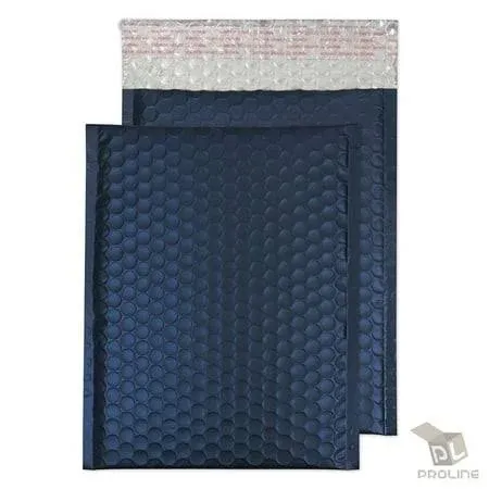 Proline Matte Metallic Dark Blue Bubble Padded Mailers 4x8 inch Self Seal Padded ...