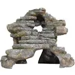 (REP183) Reptology Shale Scape Step Ledge &amp; Cave Hideout – Decorative Resin f...