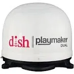 DISH PLAYMAKER DUAL AUTOMATIC SATELLITE SYSTEM, WHITE