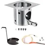 Pit Boss & Traeger Fire Burn Pot + Hot Rod Ignitor Pellet Grill Replacement Parts with Screws and Fuse