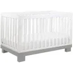 Babyletto Modo 3-in-1 Convertible Crib with Toddler Conversion Kit Grey/White