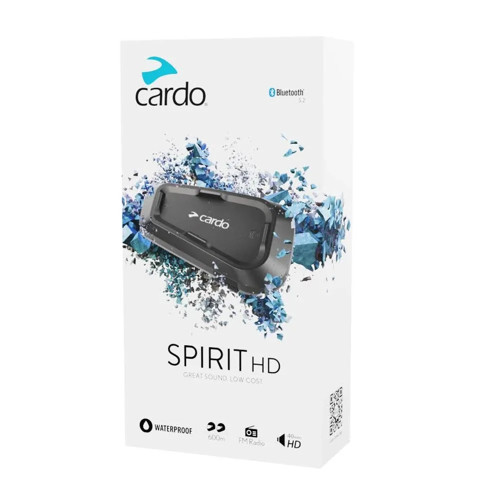 Motorcycle intercom bluetooth Cardo Spirit HD Solo