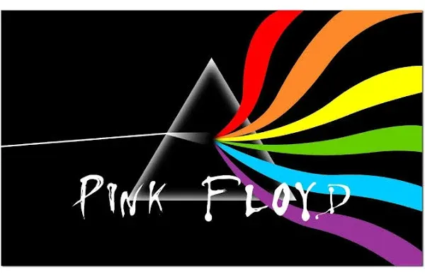 NeoPlex Pink Floyd Rainbow Triangle Traditional Flag