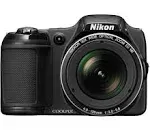 Nikon COOLPIX L820 16 MP CMOS Digital Camera with 30x Zoom Lens and Full HD 1080p Video (Black) (OLD MODEL) (Renewed)