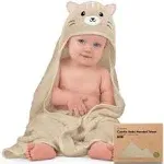 Cuddle Organic Bamboo Baby Hooded Towel (Cat)