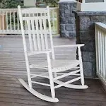 Shine Company Maine Porch Rocker - White