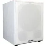 Rockville Rock Shaker 12" inch White 400W Powered Home Theater Subwoofer Sub