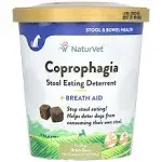 NaturVet, Coprophagia, Stool Eating Deterrent, + Breath Aid, For Dogs, 70 Soft Chews, 5.4 oz (154 g)