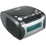 Naxa Dual Alarm Clock Radio with CD Player and USB Charge port