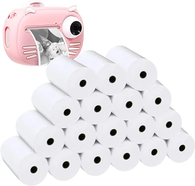 18 Rolls Kids Instant Camera Refill Print Paper,Instant Camera Thermal Paper Photo Printer Fit for Most Kids Instant Camera Refills Paper,Camera Paper for Kidizoom Print Camera Paper Refill