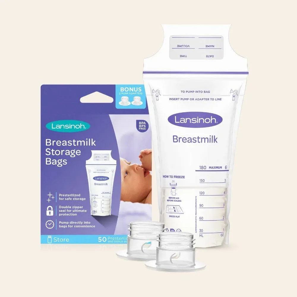 Lansinoh 100-Count Breastmilk Storage Bags