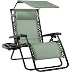 Best Choice Products Folding Zero Gravity Recliner Patio Lounge Chair w/ Canopy Shade