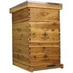 Hoover Hives 10 Frame Langstroth Beehive Dipped in 100% Beeswax Includes Wood...