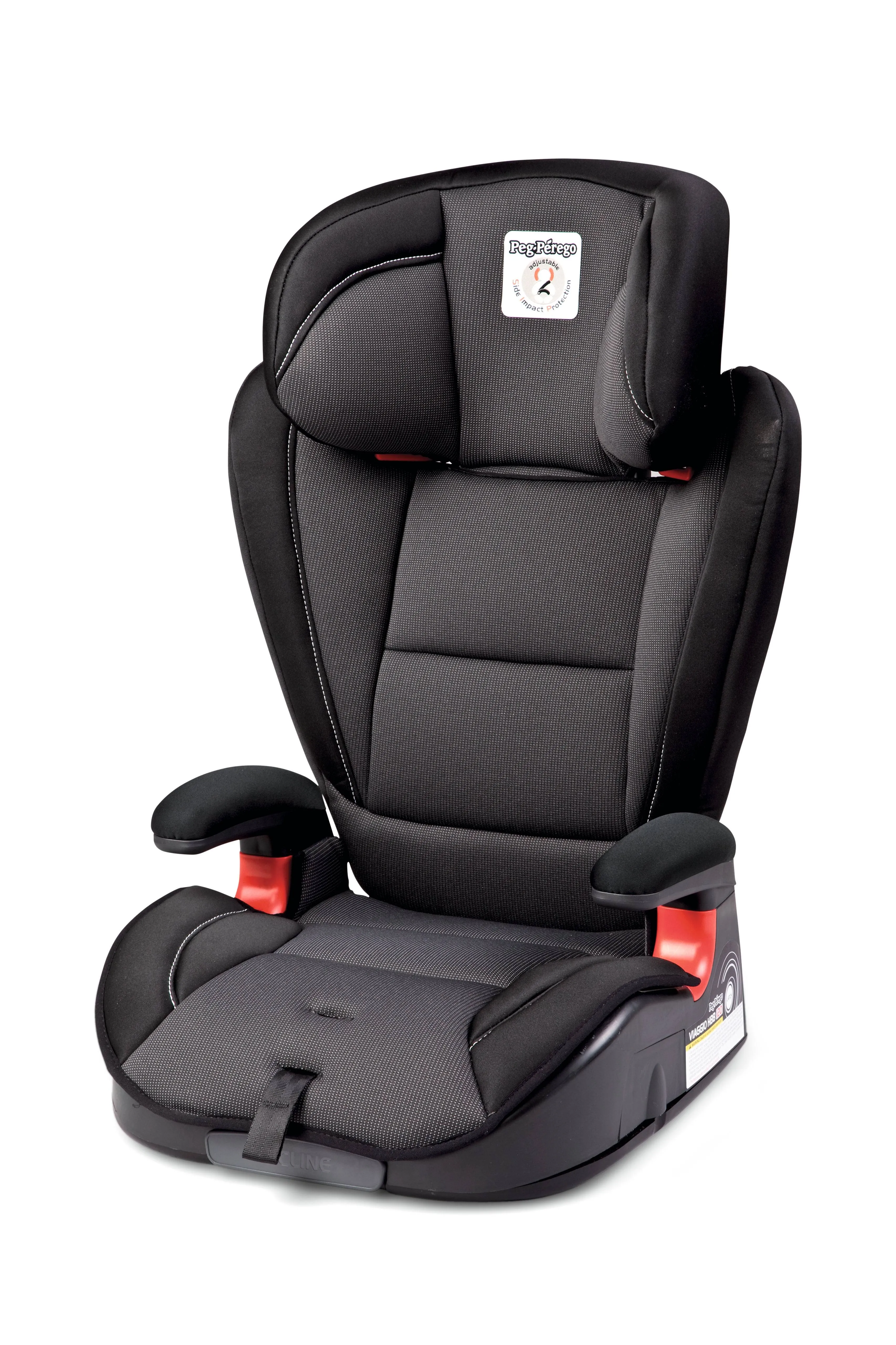 Peg Perego Viaggio HBB 120 - Booster Car Seat - for Children from 40 to 120 lbs - Made in Italy - Licorice (Black)