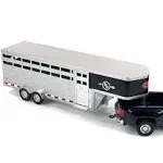 Big Country Toys - Sundowner Horse Trailer with Gooseneck Trailer Hitch for Farm Toys & Toy Trucks…