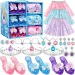 Princess Dress Up Toys For Girls Jewelry Boutique Kit, 3 Themes Of Princess Set,