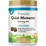 NaturVet Quiet Moments Calming Aid Plus Melatonin 180 Soft Chews