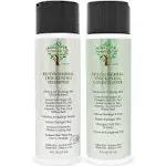 Mountain Top Biotin Herbal Thickening Shampoo & Conditioner Set (2 x 8oz) with Argan Oil, Pumpkin Seed Oil, Red Korean Seaweed, Saw Palmetto, Tea