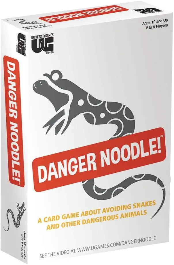 University Games | Danger Noodle Family Card Game, for 2 to 8 Players Ages 12 and Up