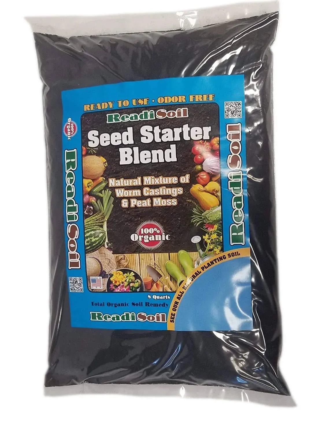 Readi Soil 8 qt. 100 Percentage Organic Worm Castings Seed Starter