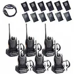 Baofeng BF-888S 2 Way Radio Walkie Talkies Long Range Rechargeable Two Way Radio with 12 1500mAh Li-ion Batteries (6 Pack)