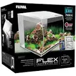 Fluval FLEX 57L Aquarium Kit, 15 gallon - White