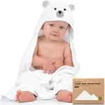 KeaBabies Cuddle Baby Hooded Towel in Grizzly