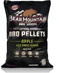 Bear Mountain Apple BBQ Wood Pellets, 20-lbs